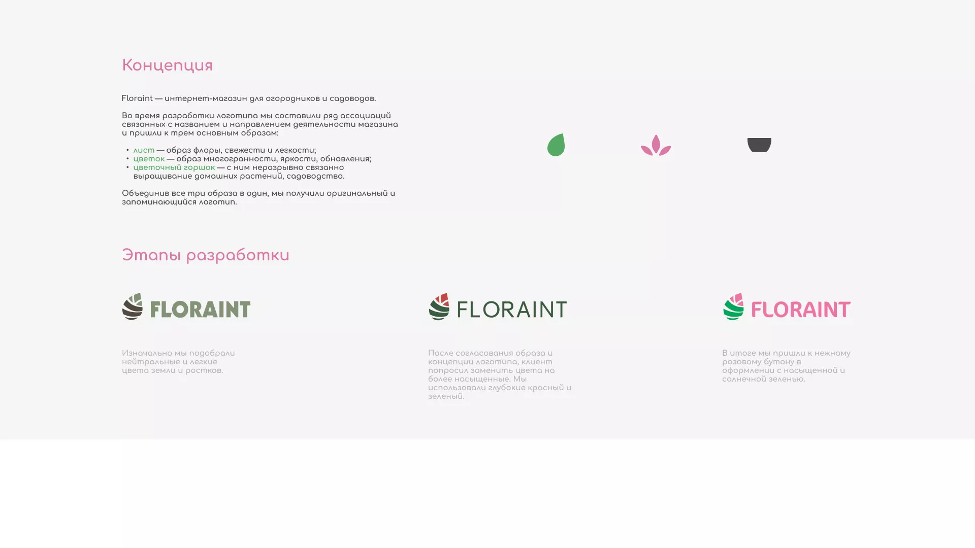 Создание логотипа и интернет-магазина «FLORAINT» в Каргополе