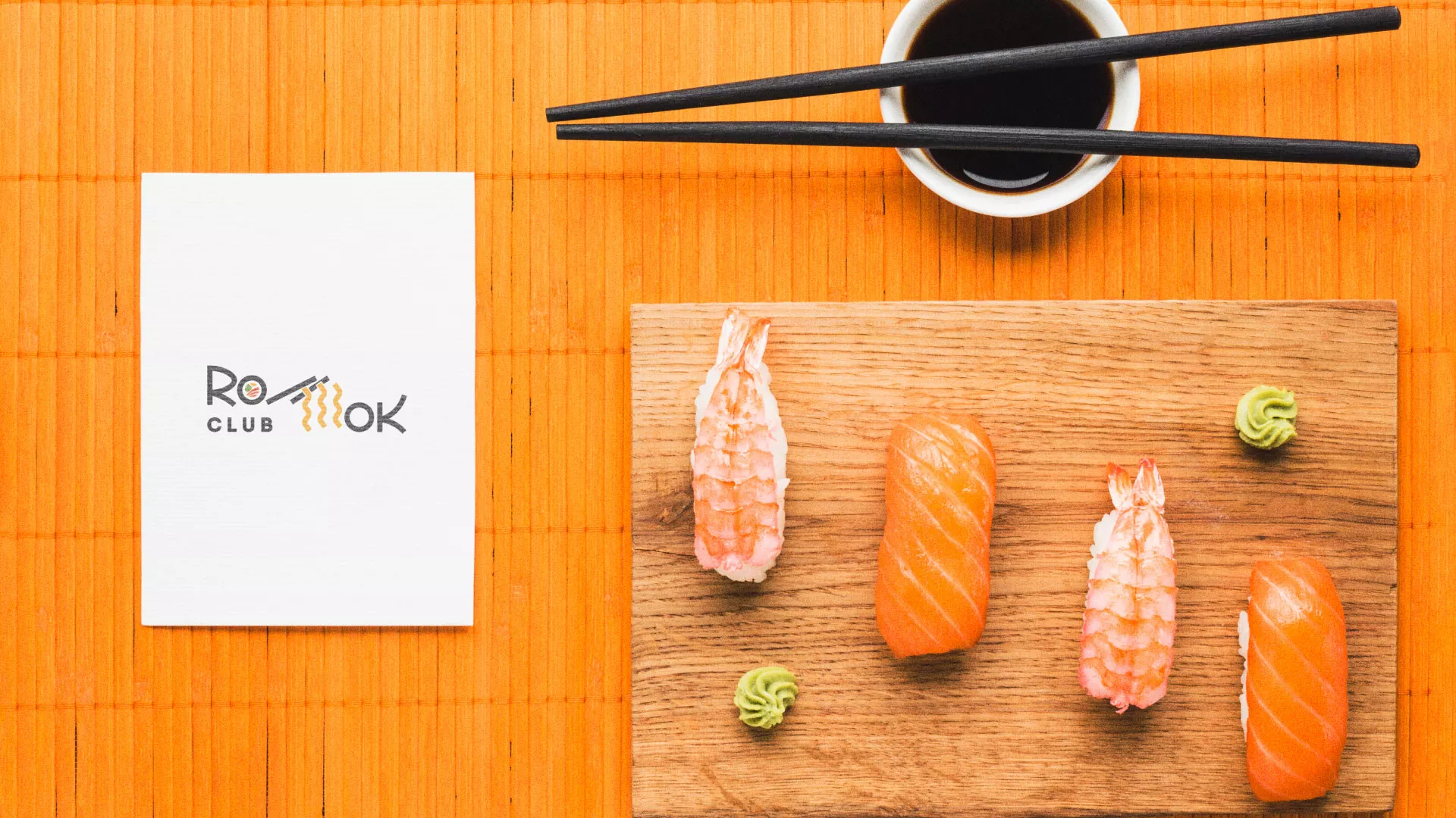 Создание логотипа суши-бара «Roll Wok Club» в Каргополе